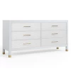 Monterey 6 Drawer Dresser - White -furniture webimage 821120066 jpg