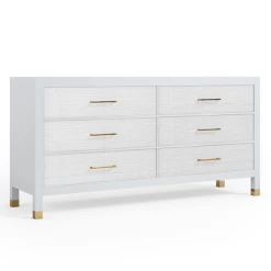 Monterey 6 Drawer Dresser - White