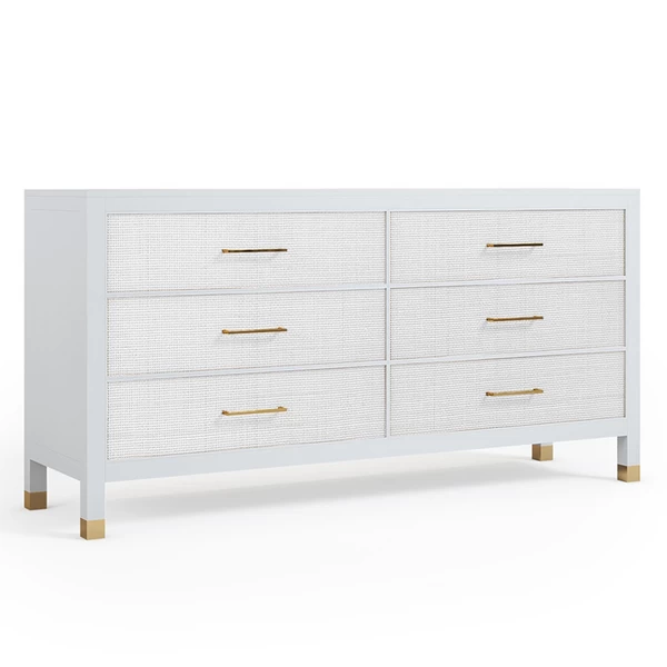Monterey 6 Drawer Dresser - White 3 Monterey 6 Drawer Dresser - White