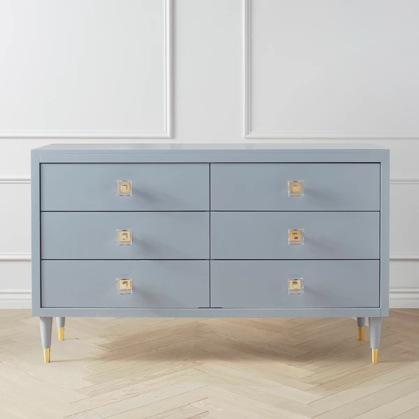 Uptown 6 Drawer Dresser - French Grey 3 Uptown 6 Drawer Dresser - French Grey