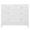 Artisan 4 Drawer Dresser - White/Gold -furniture webimage 821134386 jpg