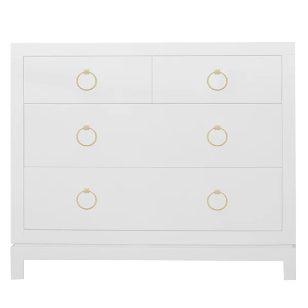 Artisan 4 Drawer Dresser - White/Gold 3 Artisan 4 Drawer Dresser - White/Gold