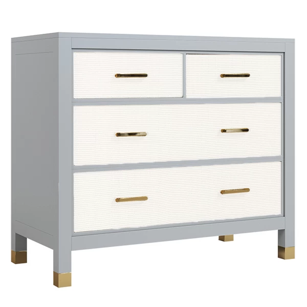 Monterey 4 Drawer Dresser - French Grey/White 3 Monterey 4 Drawer Dresser - French Grey/White