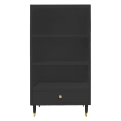Uptown Bookcase With Drawer - Black