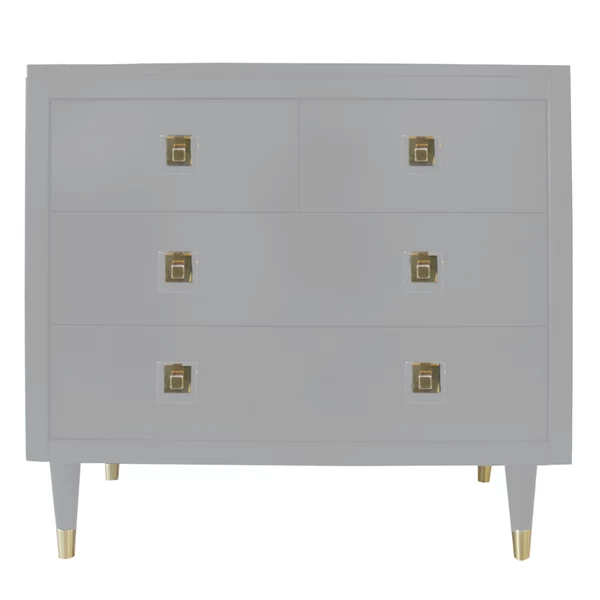 Uptown 4 Drawer Dresser - French Grey 3 Uptown 4 Drawer Dresser - French Grey
