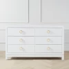 Artisan 6 Drawer Dresser - White/Gold 2 Artisan 6 Drawer Dresser - White/Gold -furniture webimage 821173623 1 jpg