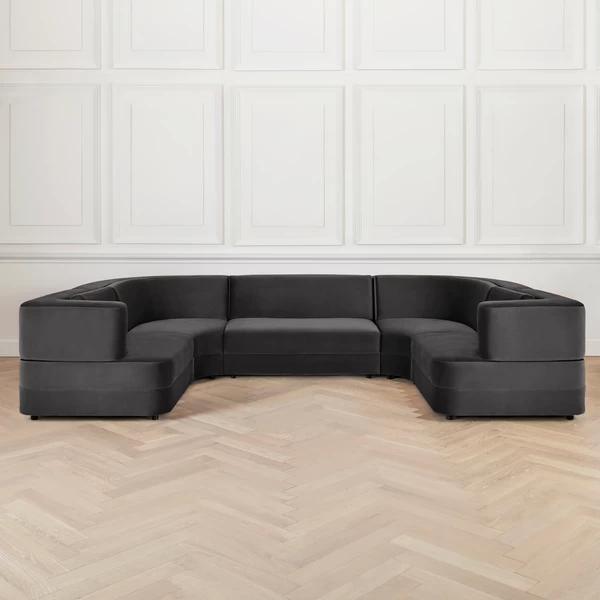 Bergamo U Sectional - 5 PC 3 Bergamo U Sectional - 5 PC