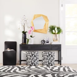 Nikki Chu - Ottoman -furniture webimage Nikkichu FloralVignette 12 01 square